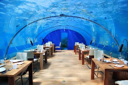 Ithaa Undersea restaurant Maldives