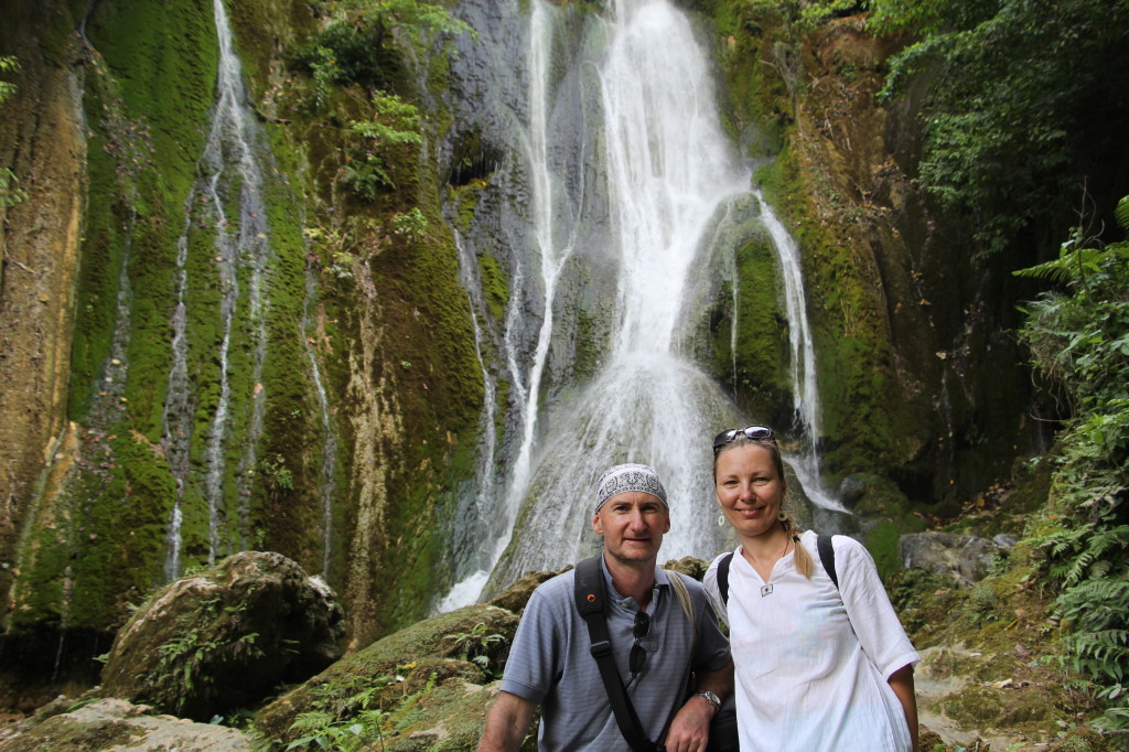 Wayne and Elena - Globetrotting Couple - Cascades Waterfall - Vanuatu