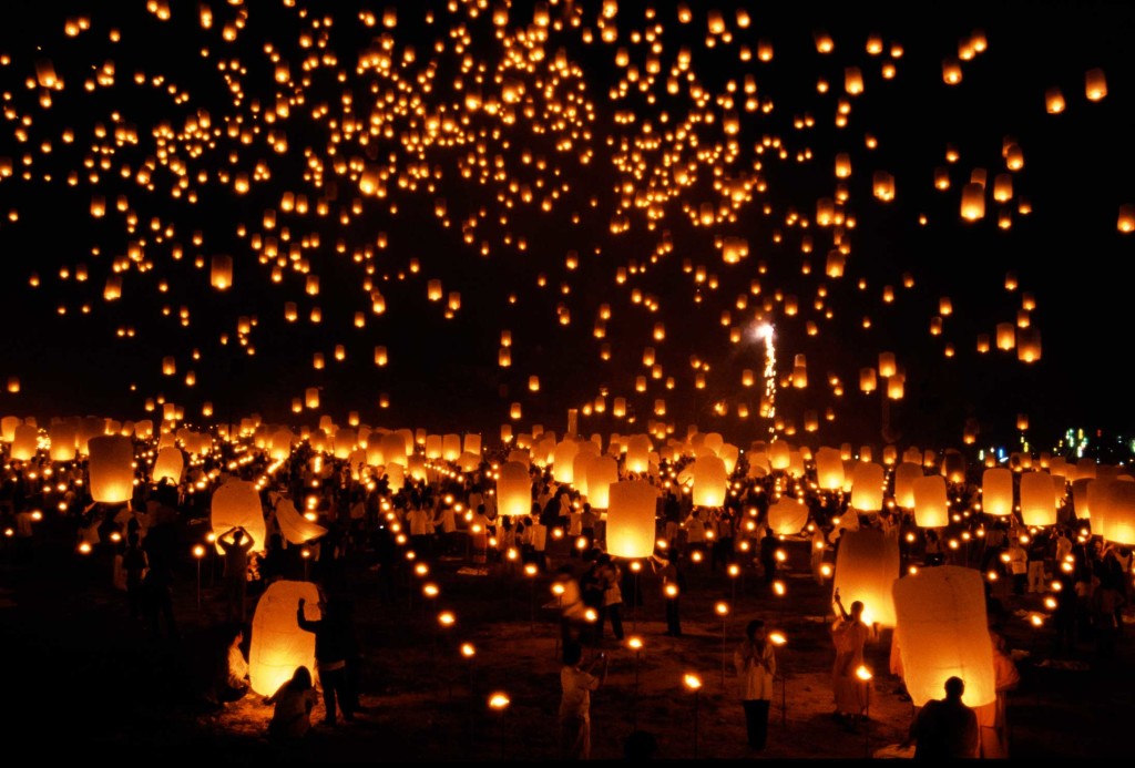 Lanterns at New Year - Chiang Mai
